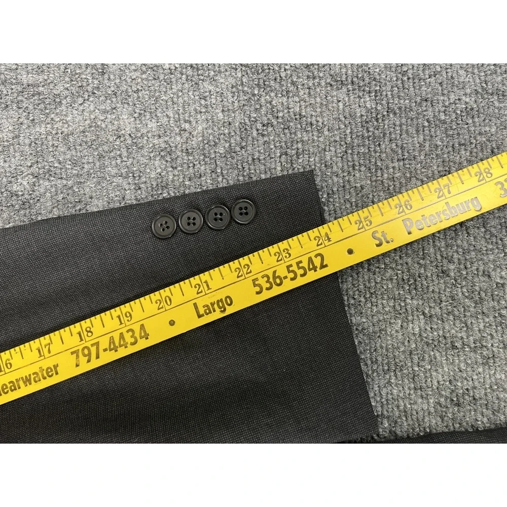 Brooks Brothers Vitale Barberis Canonico Regent Fit Gray Blazer Wool Size 46R‎
